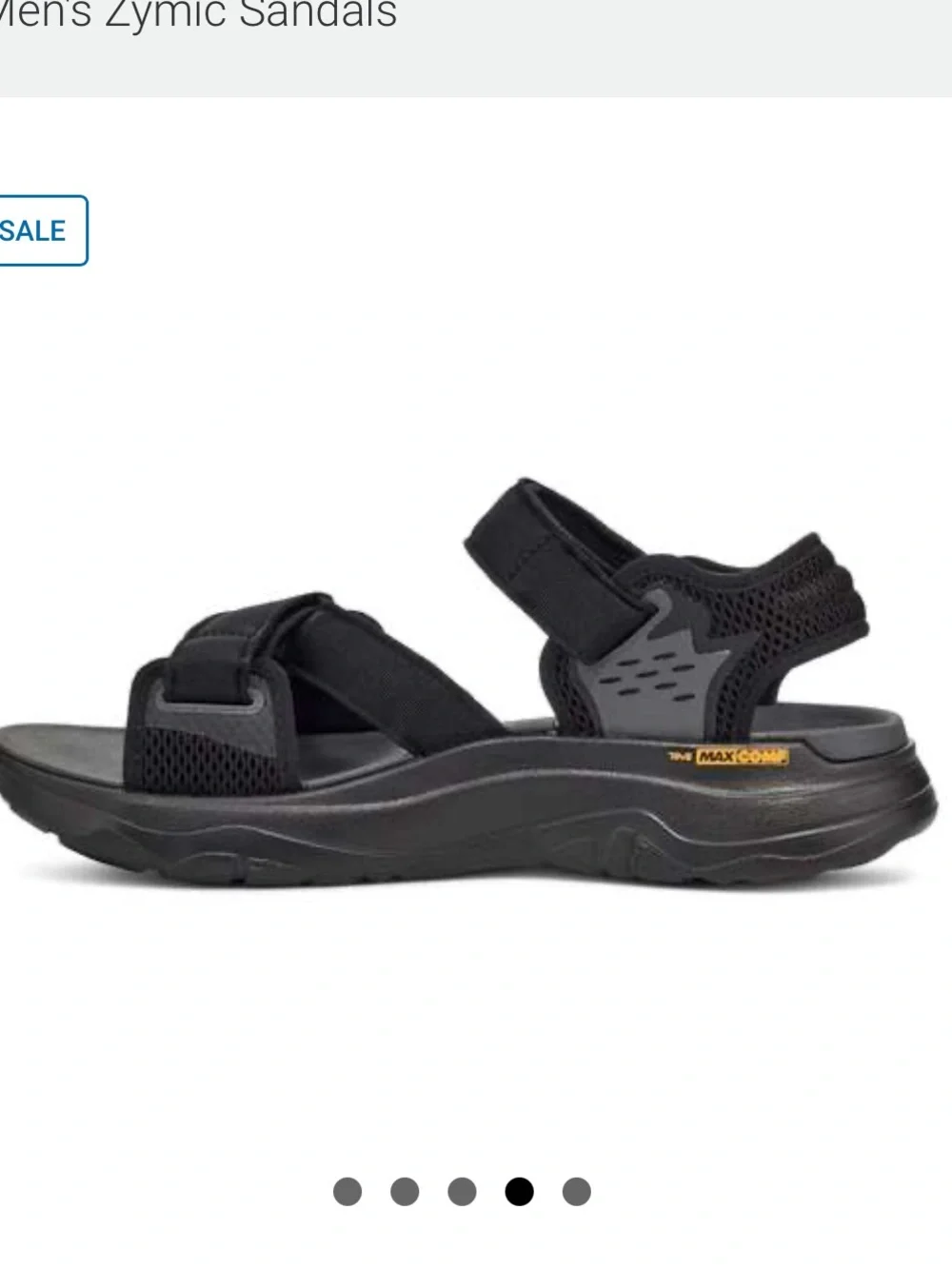 Teva Men's Black Zymic Sport Sandals